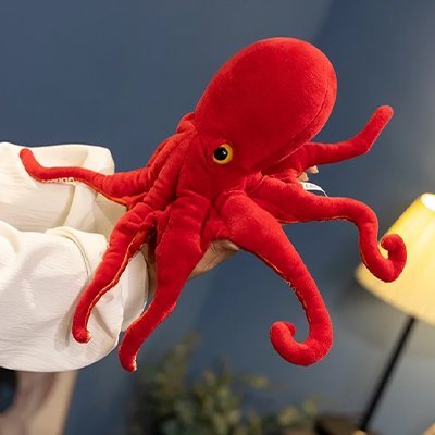 Peluche pieuvre | Réversible Émotions - Monde Enfant