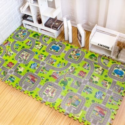 Tapis circuit voiture | Aventure - Monde Enfant